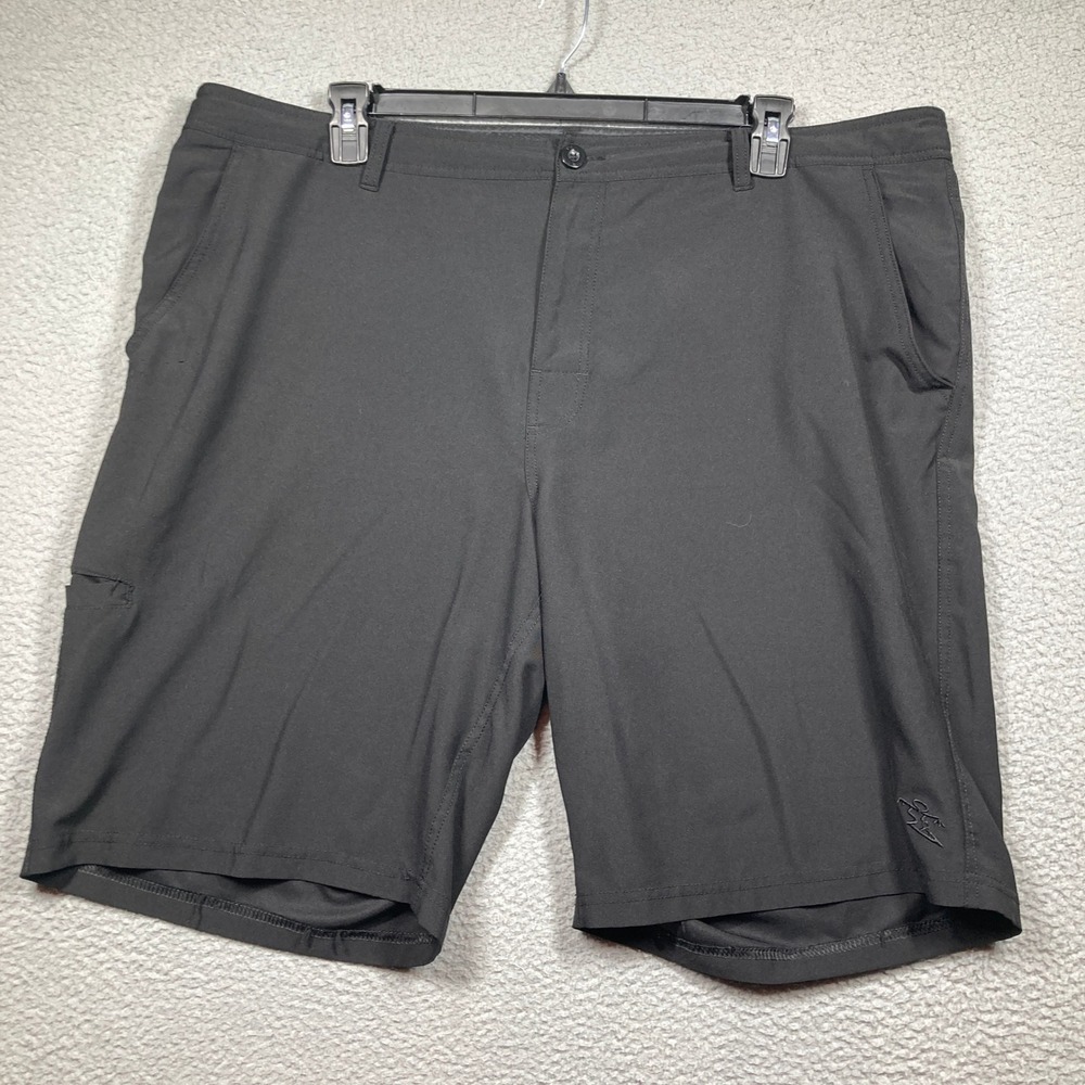 DaHui Hybrid Shorts Mens 42 Black Stretch Quick Dry Performance Boardshorts